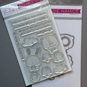 My Favorite Things You Make my Days Sunshiney  Sunshine Stamp & Die Clouds Bunny